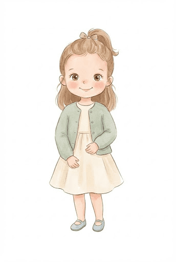 Illustrated keepsake - Lucy